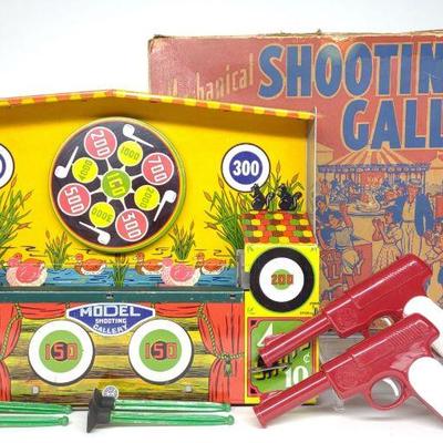 Wyandotte Wind-Up Model Shooting Gallery w/ Box