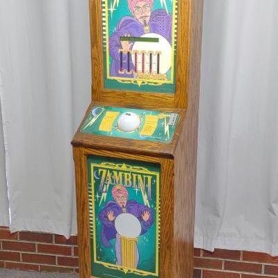 Zambini Fortune Teller Coin Op Machine (Works)