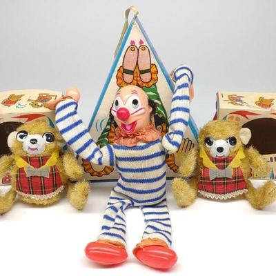 3 Wind-Up Tumbling Mechanical Toys w/ Boxes