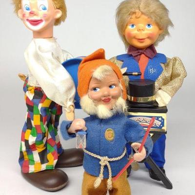 3 Carl German Wind-Up Clown Toys