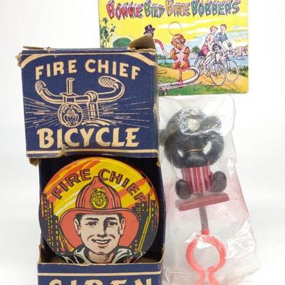 Two Vintage Bicycle Toys in Boxes