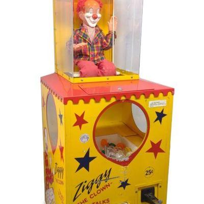 Ziggy The Clown Coin Op Prize Vending Machine