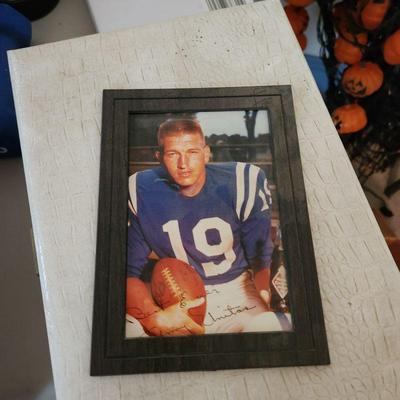 Signed by Johnny Unitas