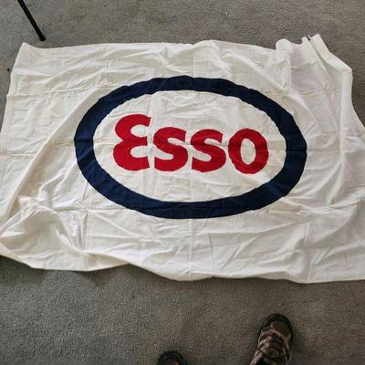 Vintage Esso Gas Station Flag