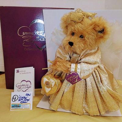New Goldie 50th Golden Angel Bear COA Funicello