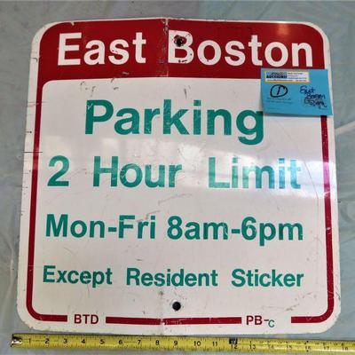 Vtg Boston Street sign