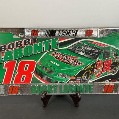 NASCAR Bobby Labonte License frame and plate