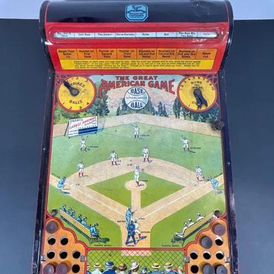 Vintage Tin Toy Baseball Game