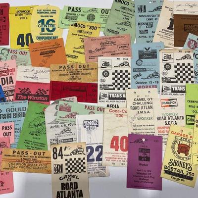 Collection of old Racing Credentials