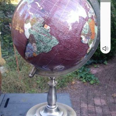Large stone globe