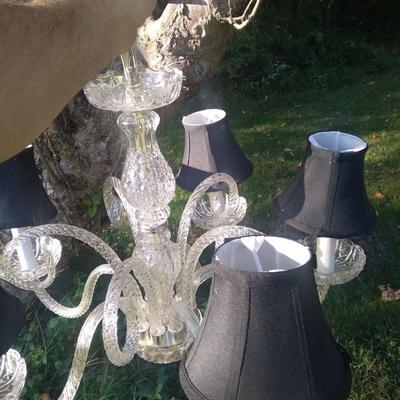 Complete crystal chandalier