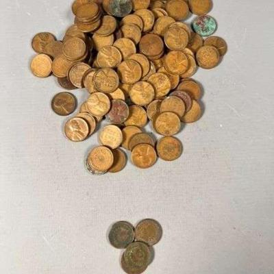 (130) Wheat Pennies & (4) Indian Head Pennies