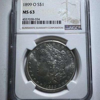 1889 O Morgan Silver Dollar NGC Graded