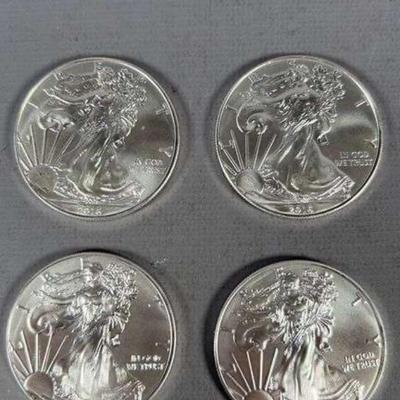 One Ounce Silver Eagles 