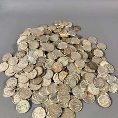 (347) 90% Silver Roosevelt Dimes 