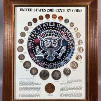 Framed United States 20th Century Coins