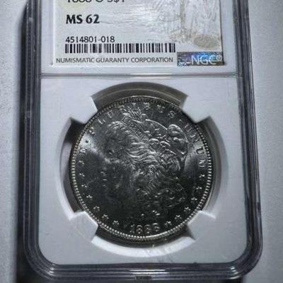 1898 Morgan Silver Dollar NGC Graded