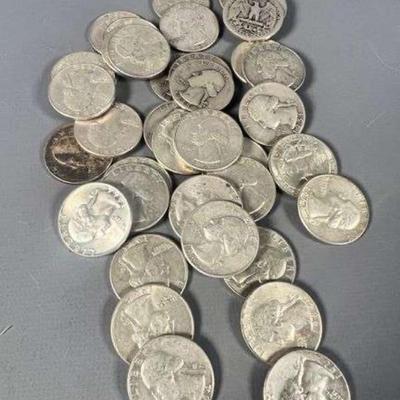 (40) 1964 90% Silver Washington Quarters