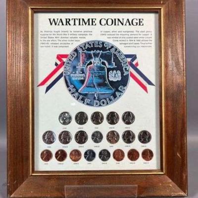 Framed Wartime Coins