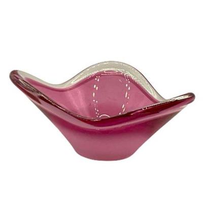 Lot 375   
Pink Art Glass Bowl