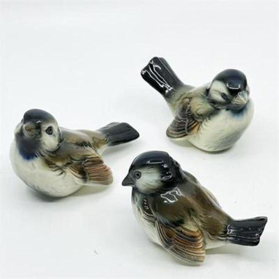 Lot 155-  
Vintage Goebel Bird Sparrow Set of Three (3)