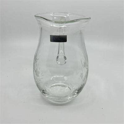 Lot 109-001  
Hand-Blown Toscany Crystal Glass Pitcher
