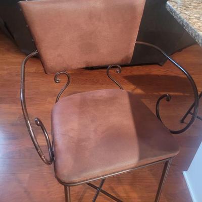 One of three bar stools