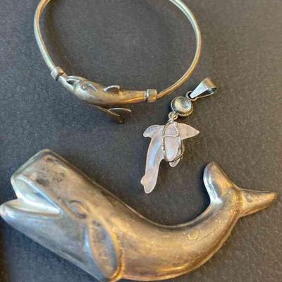 Sterling Silver Whale