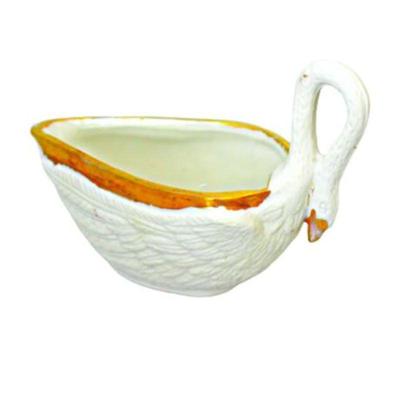 Lot 054   1 Bid(s)
Antique French Bisque White Swan Cup Sauce Boat by M N Serves Ca Early 19th C