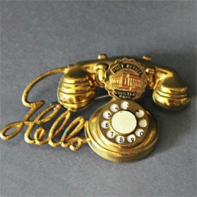 Lot 015   0 Bid(s)
1930's, Post Office Phone Badge/Brooch Wooster Ohio