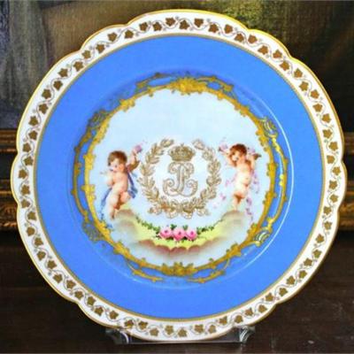 Lot 041   0 Bid(s)
Antique Blue Celeste Sevres Porcelain Plate Louis Philippe
