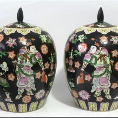 Lot 070   0 Bid(s)
Tongzhi Chinese Porcelain Jars Hand Painted with Chinese Immortals