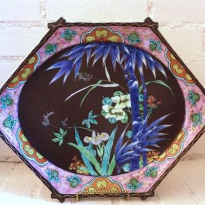 Lot 111   2 Bid(s)
Vintage Japanese Plate Hand Painted Cabinet Plate 15.75'' x 11.5''