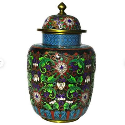 Lot 028   0 Bid(s)
Antique Chinese Cloisonne Champleve Vase