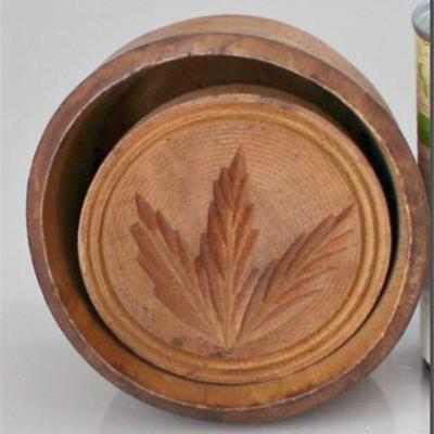 Lot 108   0 Bid(s)
Antique Hand Carved Deep Fern Leave Butter Mold Stamp 19th Century