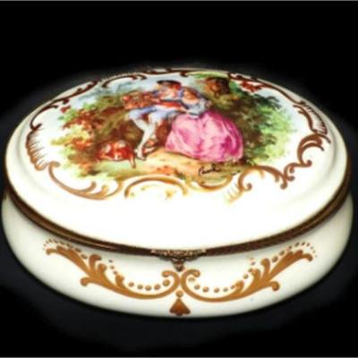 Lot 138   1 Bid(s)
Antique French Hand Decorated Porcelain Box Signed by Artist