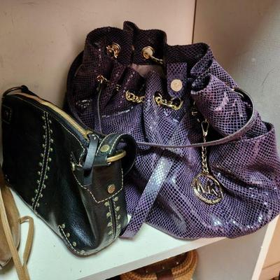Lot 54 - Ladies' Closet Lot (12/Large - clothes, purses, and other accessories) 
