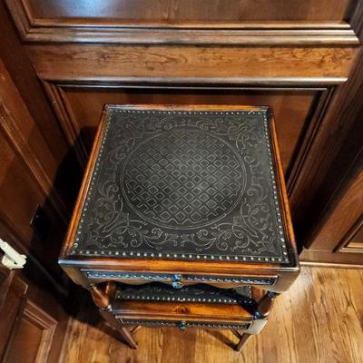 Lot 12 - Theodore Alexander "Armoury" End Table 