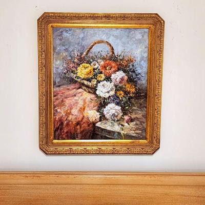 Lot 59 - W. Adams Floral Original Painting 
