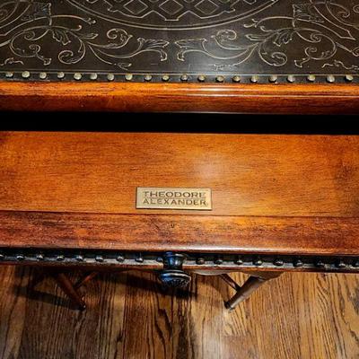 Lot 12 - Theodore Alexander "Armoury" End Table 