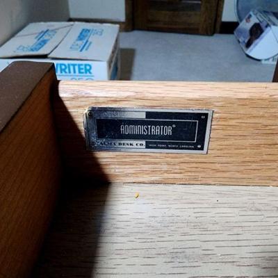 Lot 88 - Vintage Alma "Administrator" Wood Desk 