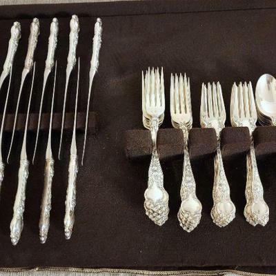 Lot 4 - Wallace "Violet" Sterling Silver Flatware 