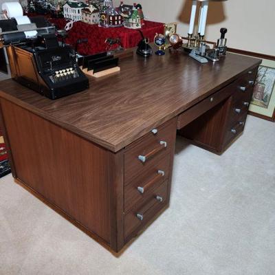 Lot 88 - Vintage Alma "Administrator" Wood Desk 