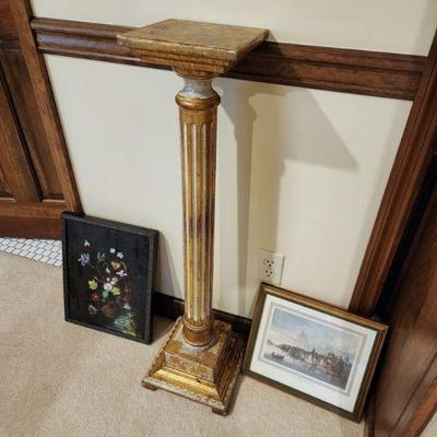 Florentine pedestal, artwork 