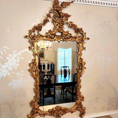 Lot 3 - Chippendale Style Gilt Mirror 