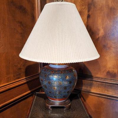 Lot 13 - Wildwood Asian Ceramic Table Lamp 