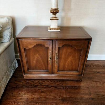 Lot 17 - Pair of Drexel "French Accent" End Table Cabinets 