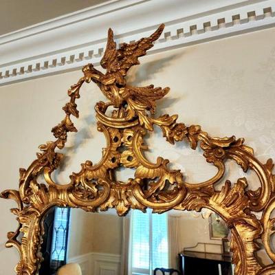 Lot 3 - Chippendale Style Gilt Mirror 