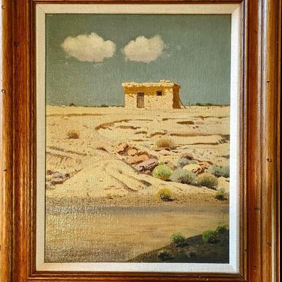 Original Southwest desert landscape painting by American cartoonist & landscape painter James Swinnerton. (1875 - 1974)