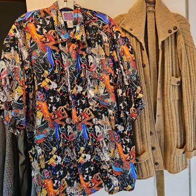 Men's clothing and accessories.